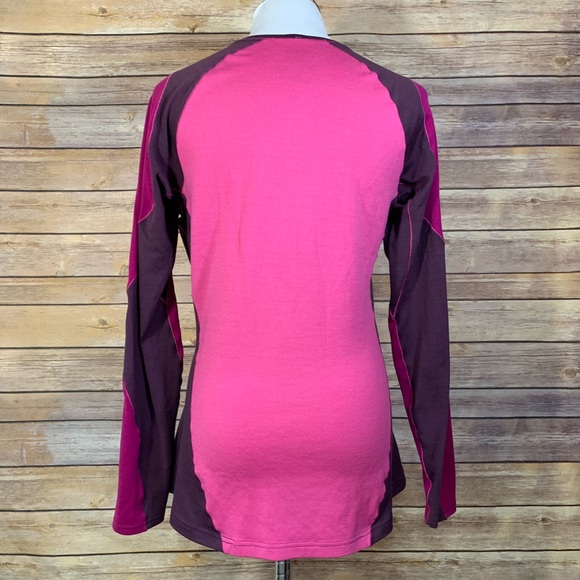 Patagonia Pink Purple Long Sleeve Athletic Top - Picture 2 of 8